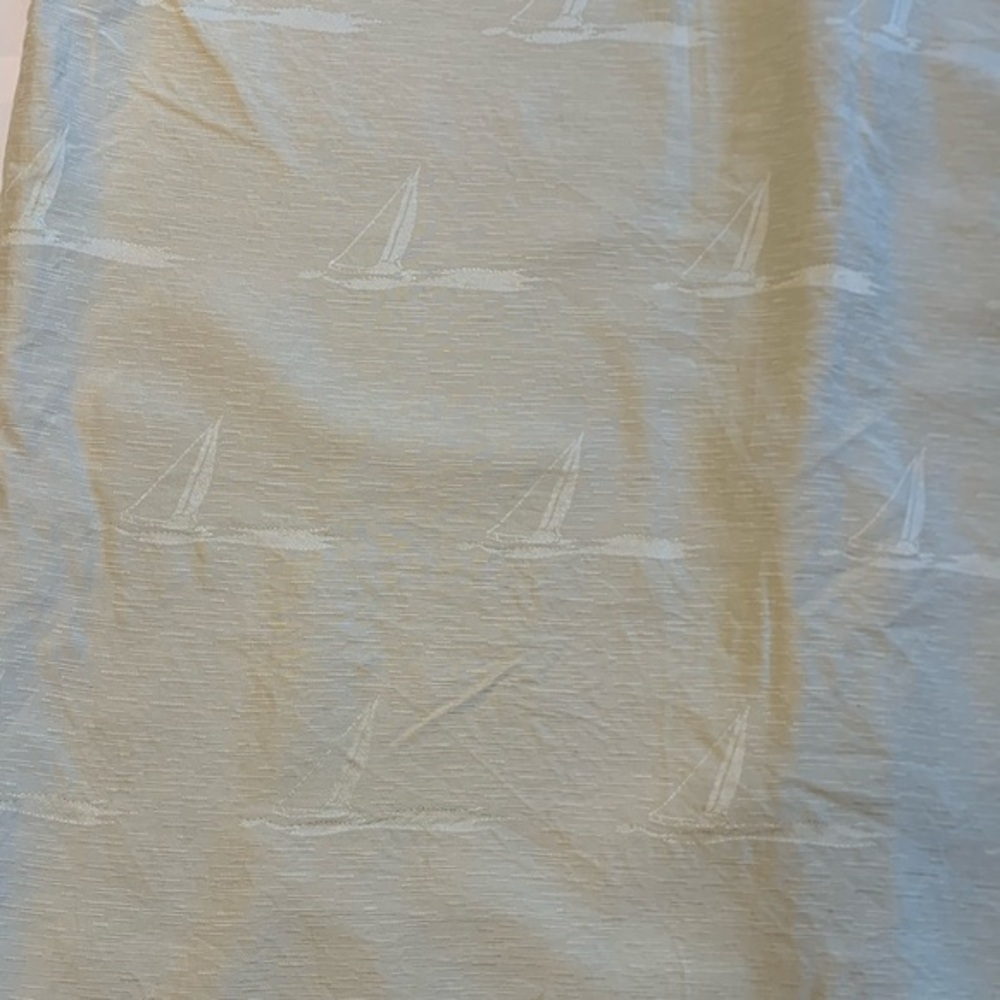 Bobby Chan 100% Silk Sail Boat Polo Summer Vacation Hawaiian Shirt XL Off Yellow - Picture 6 of 12